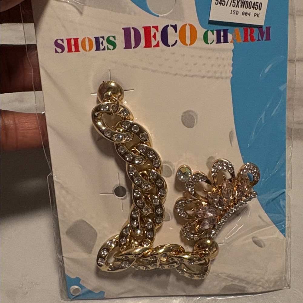 Pink Gold Croc Charm Set